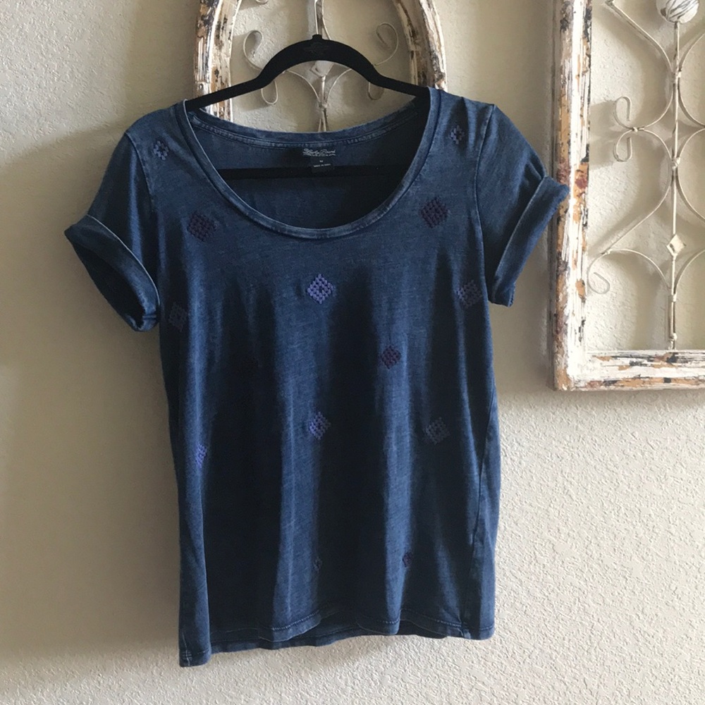 Blue Lucky Brand Short-sleeve Shirt Medium